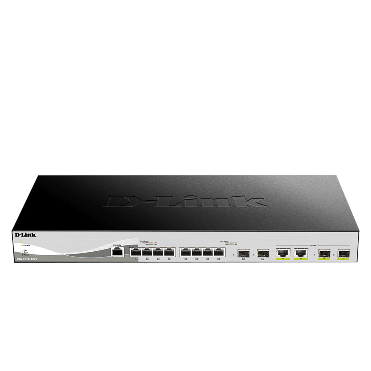 قیمت و خرید سوییچ شبکه مدیریتی 10 پورت + 2 پورت SFP دی لینک مدل DXS-1210-12TC | نت ران